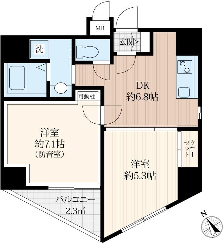 ラシクラス麹町 901 間取り図