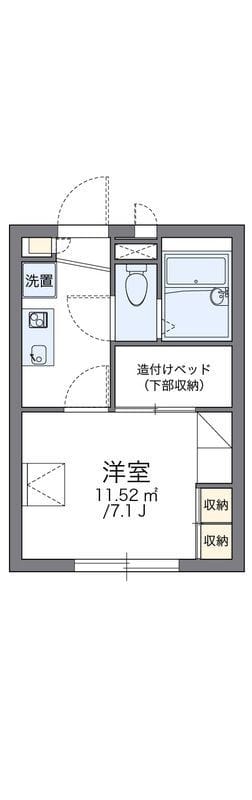 レオパレスシェソワMSK 204 間取り図