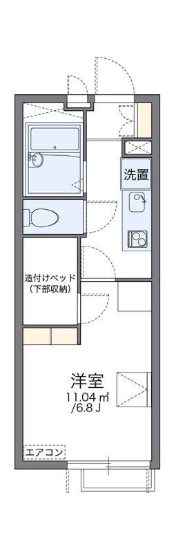 レオパレスデュオ K&J 301 間取り図