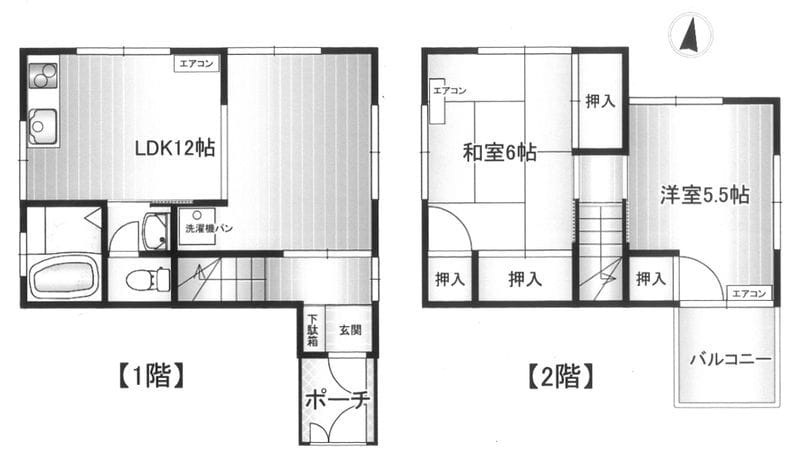 東矢口1丁目戸建て 14万円/なし/なし 間取り図