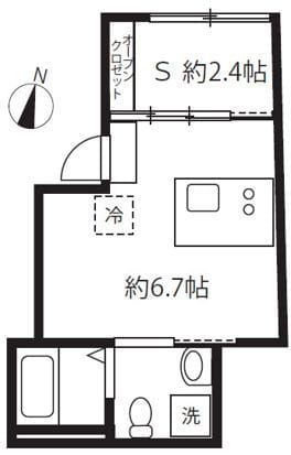 アピチェ目黒 402 間取り図