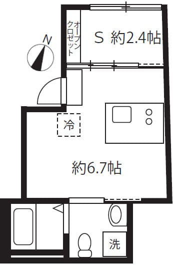 アピチェ目黒 502 間取り図