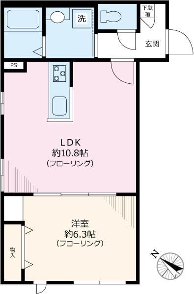 モンエトワール 102 間取り図