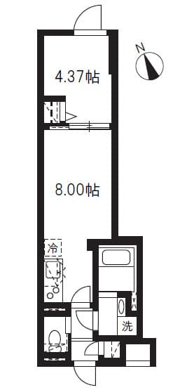 エルファーロ駒沢大学 0105 間取り図