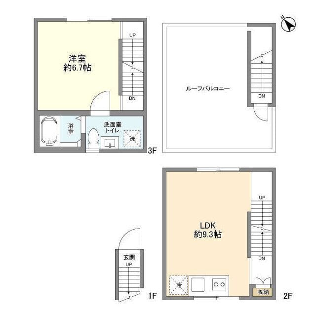 スタイリオフィット武蔵小山 211 間取り図