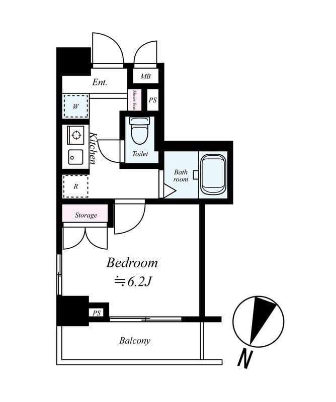 ヴェルステージ板橋本町Ⅱ 802 間取り図