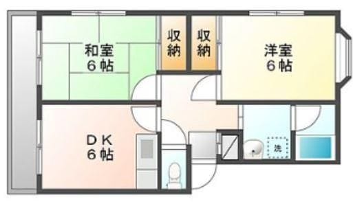 スカイFBK 404 間取り図