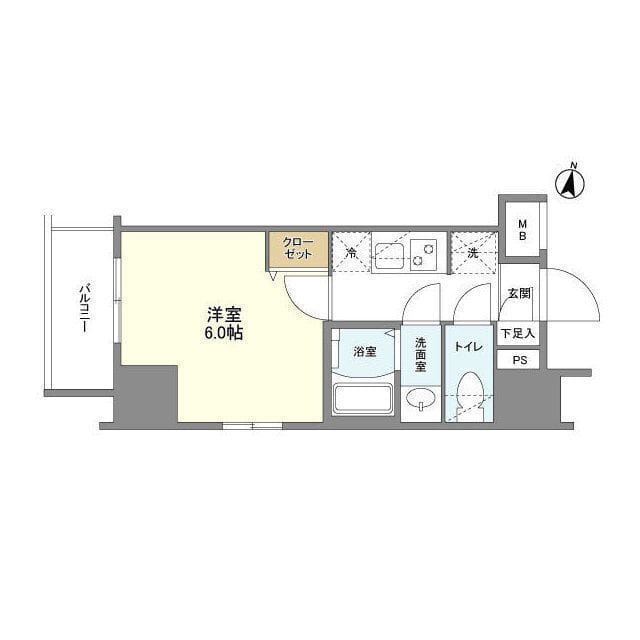 インペリアルフラット武蔵小山 0705 間取り図