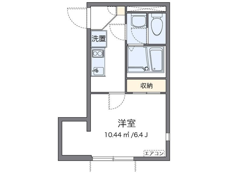 レオネクストレジデント西尾久 104 間取り図