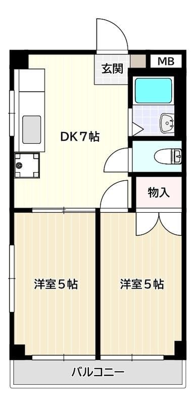 向丘ケーアイハイツ 203 間取り図