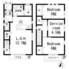 東矢口1丁目貸家E棟 E