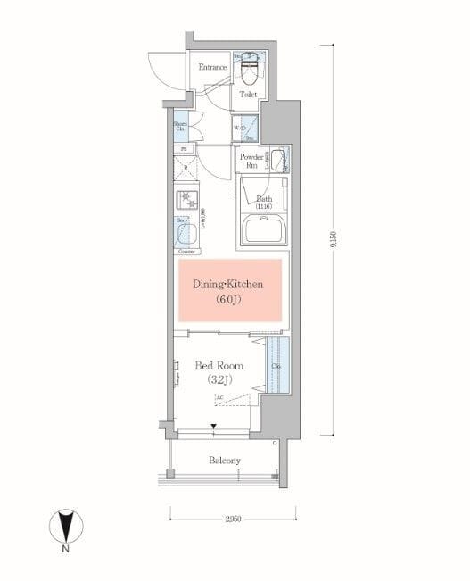 アーバネックス錦糸町Ⅱ 504 間取り図