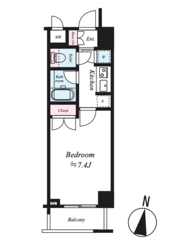 グラントゥルース板橋本町 404 間取り図