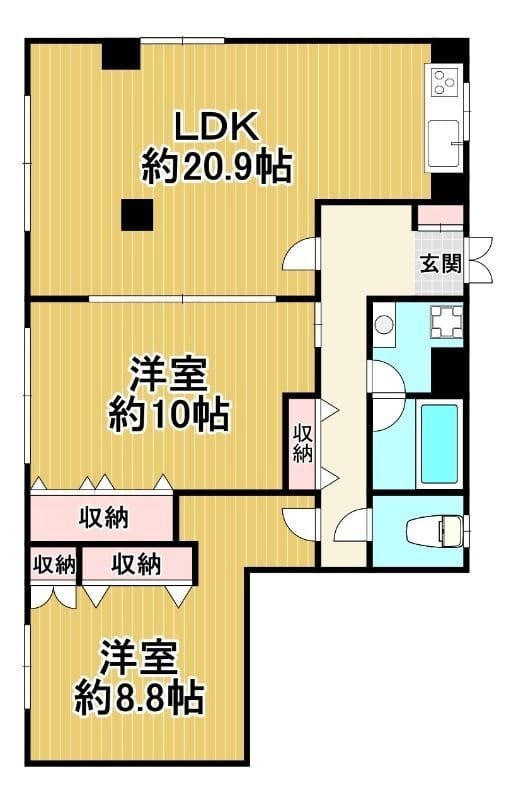 シャドーウィング洗足池 101 間取り図