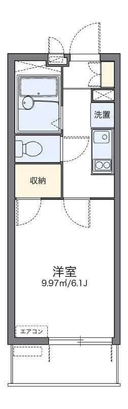 レオパレス中川Ⅱ 107 間取り図