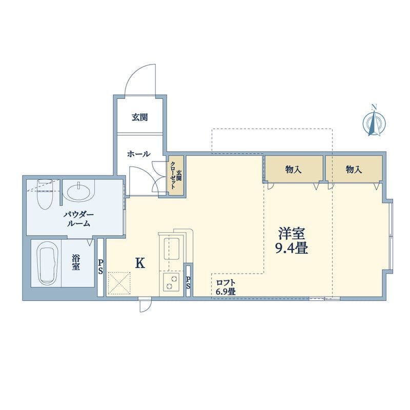 ボヌール鷹番 205 間取り図