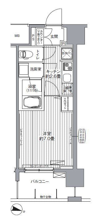 センテニアル王子神谷 213 間取り図