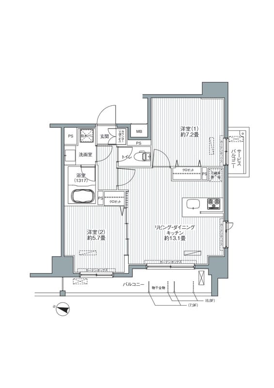 センテニアル王子神谷 702