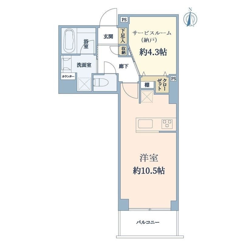 アイタウンレピア 1206 間取り図