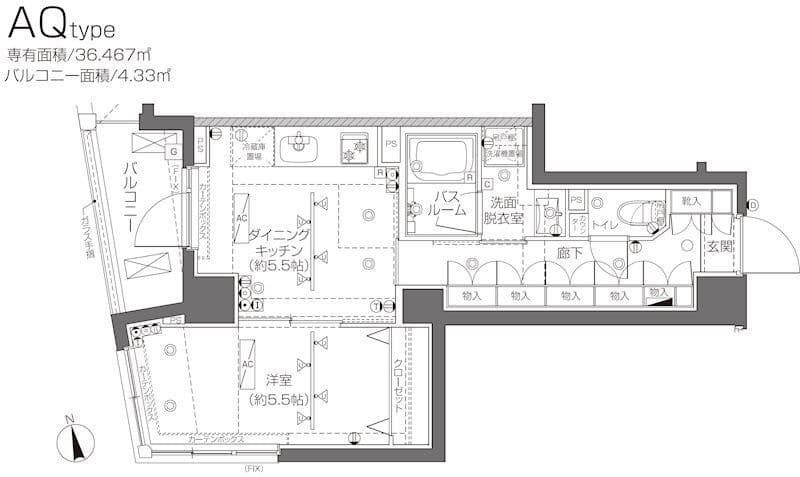 ZOOM大塚 803 間取り図