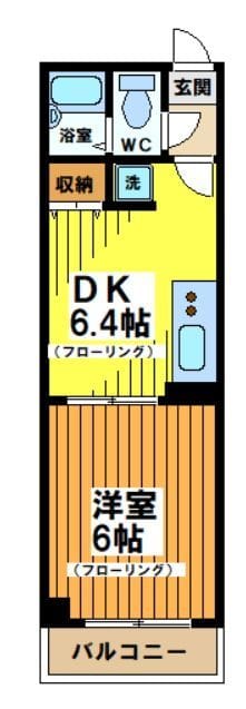 神山ビル 401 間取り図
