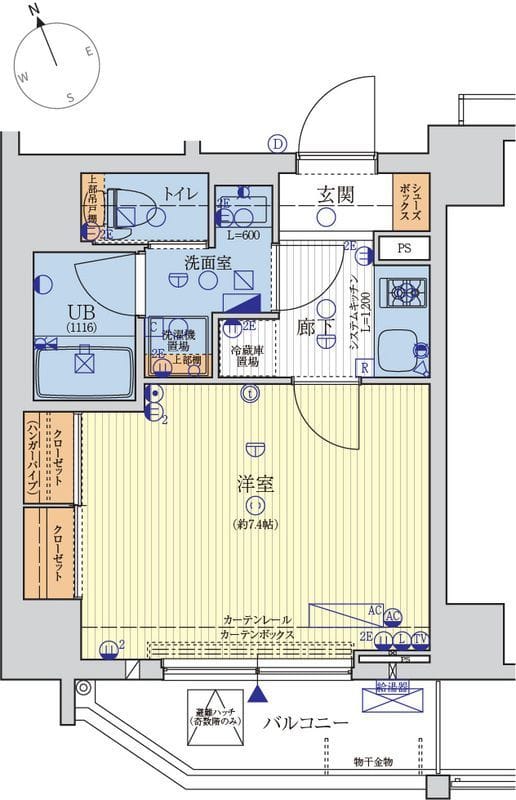 レオンコンフォート西新橋 701 間取り図