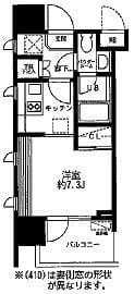 レジディア大森東 0401 間取り図
