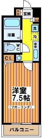 エテルノ明大前 303 間取り図