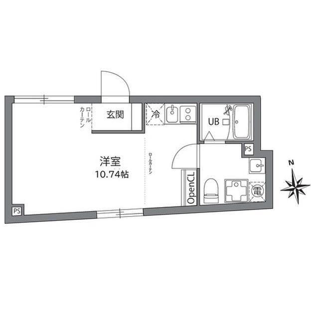 アザレア王子本町 201 間取り図