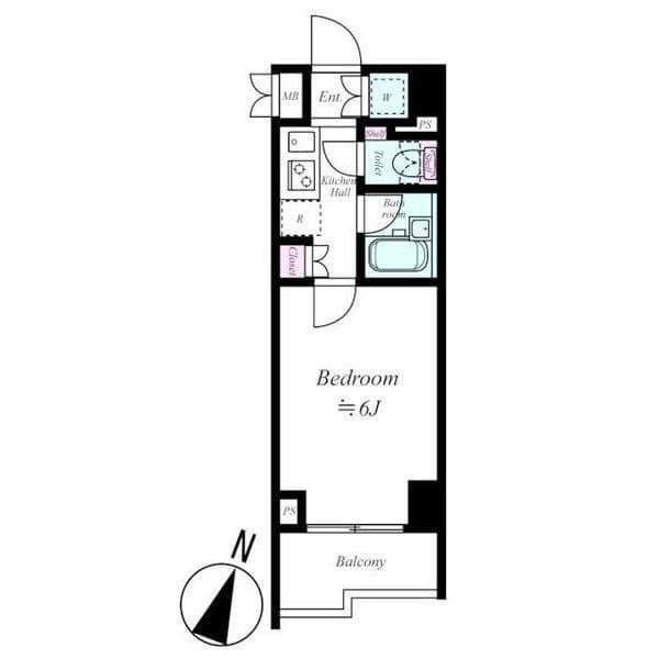 ルーブル練馬弐番館 207 間取り図