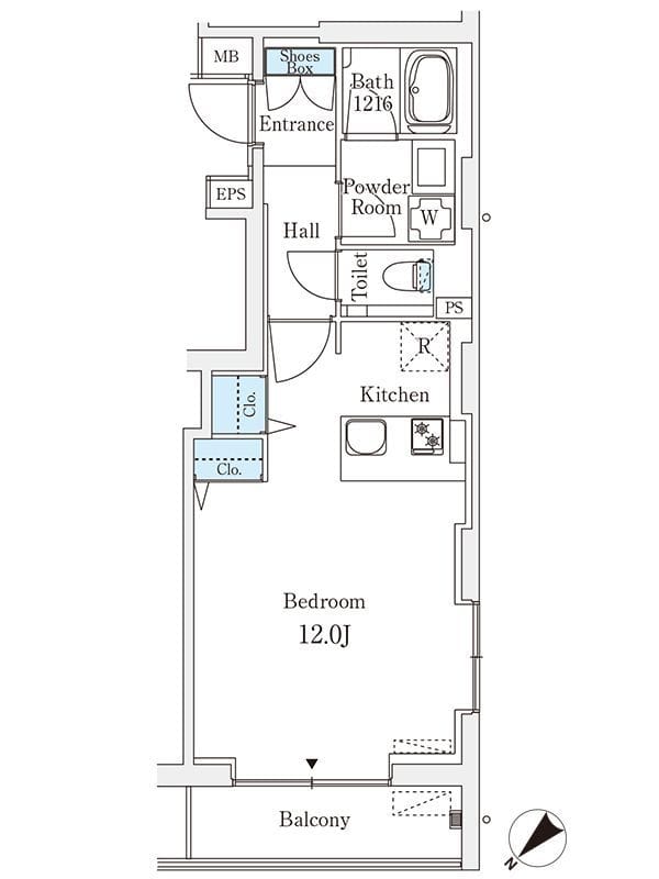 ロイジェント銀座 701 間取り図