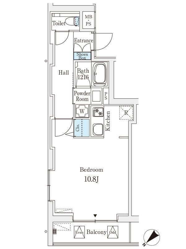 ロイジェント銀座 702 間取り図