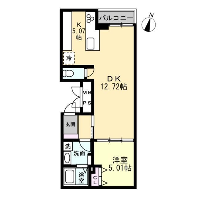 ANQI神宮前 101 間取り図