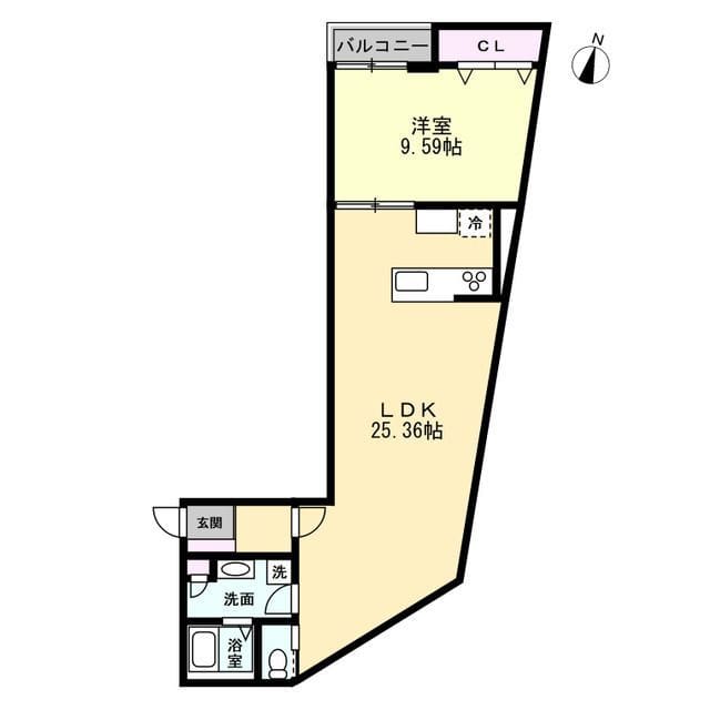 ANQI神宮前 102 間取り図
