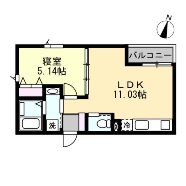 ANQI神宮前 201 間取り図