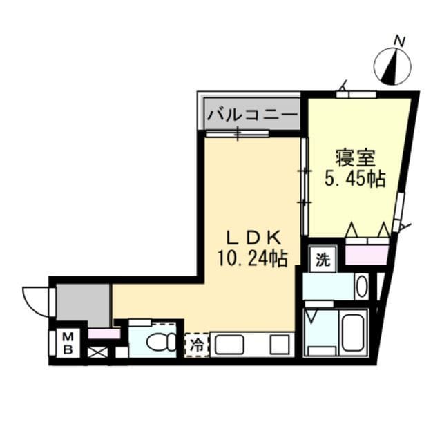 ANQI神宮前 202 間取り図