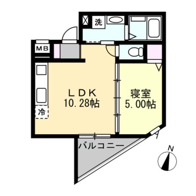 ANQI神宮前 204 間取り図