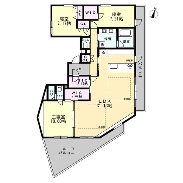 ANQI神宮前 401 間取り図
