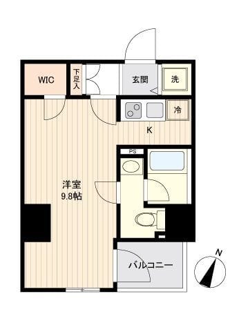 オーキッドレジデンス大島 0603 間取り図