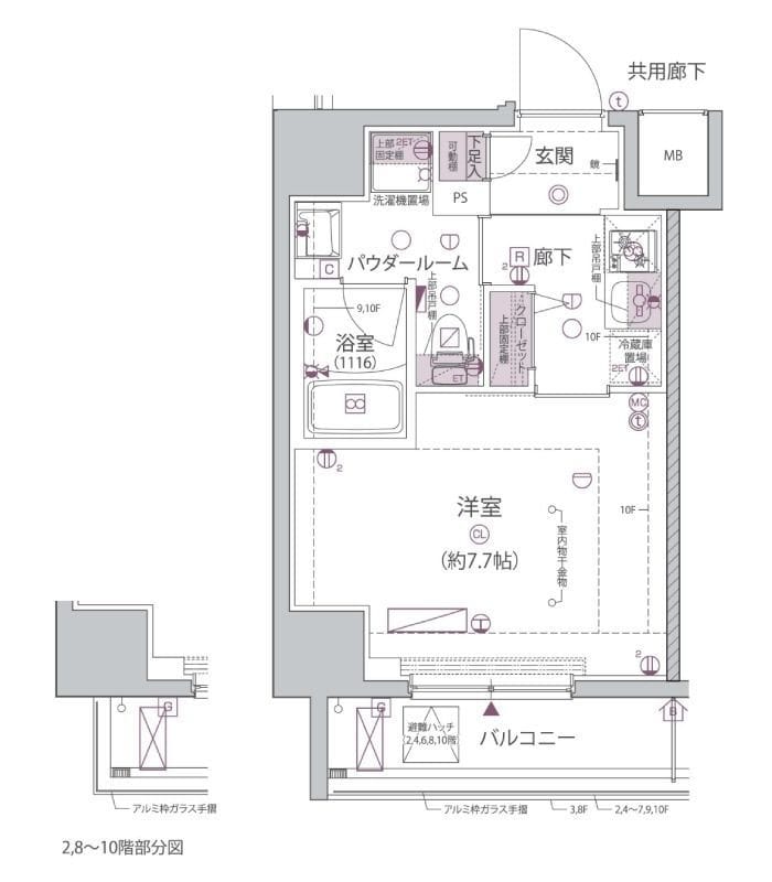 アルコバレーノ堀切菖蒲園 301 間取り図