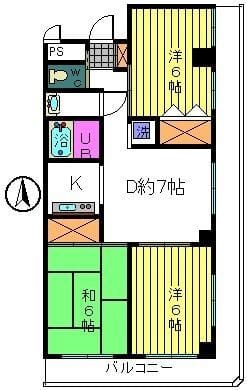 リンダーホフ 301 間取り図