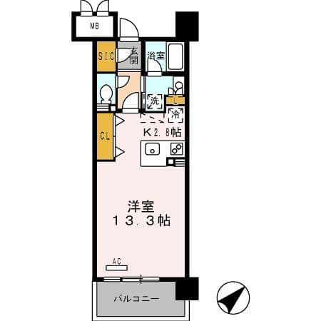 ロイヤルパークス豊洲 726 間取り図