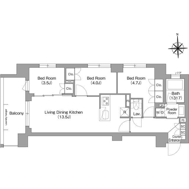 コンフォリア・リヴ大森西 108