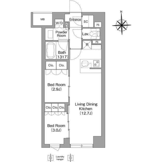 コンフォリア・リヴ大森西 110