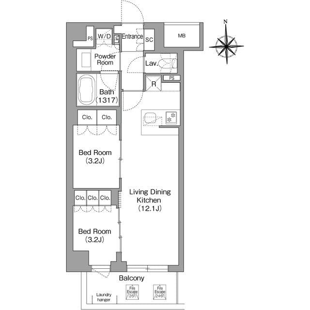 コンフォリア・リヴ大森西 221