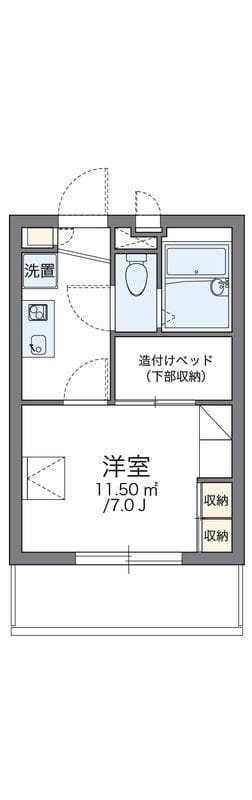 レオパレスクレスト 303 間取り図