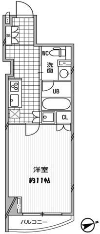 パシフィックコート中延 602 間取り図