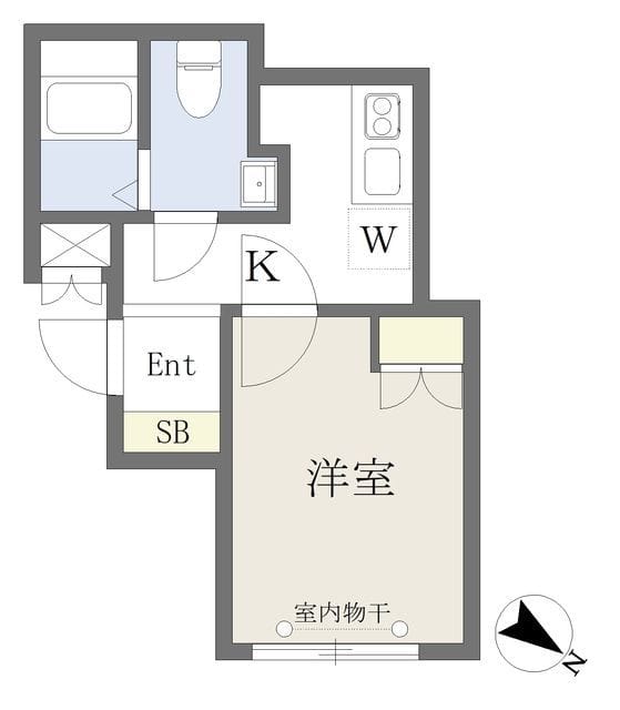 Harmony Flats 赤羽 103 間取り図
