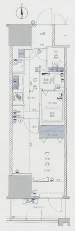 Rising Place Kameido 1104 間取り図