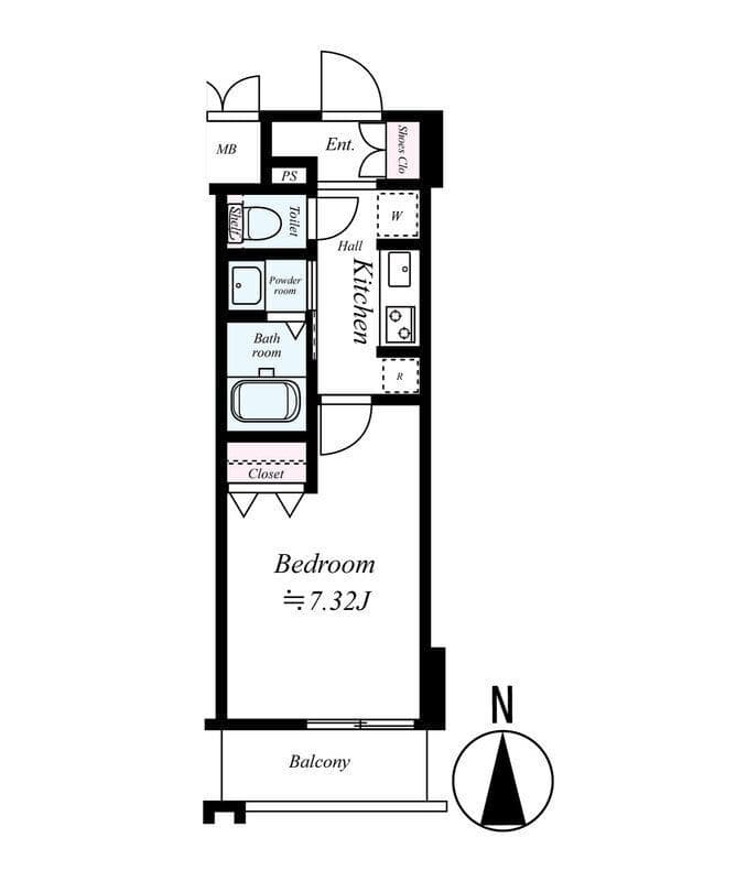 Rising Place Kameido 207 間取り図